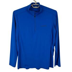 Schoffel Elin II M size 52 (42" chest/ X-Large) stretch Blue 1/4 zip lightweight